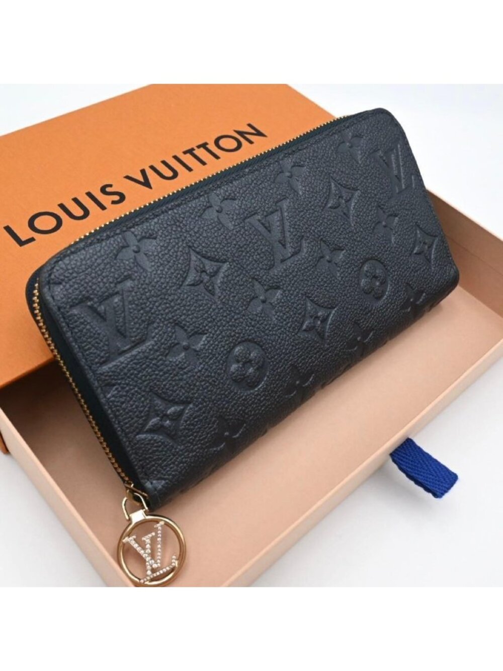 Louis Vuitton Zippy Wallet Empreinte Rhinestone